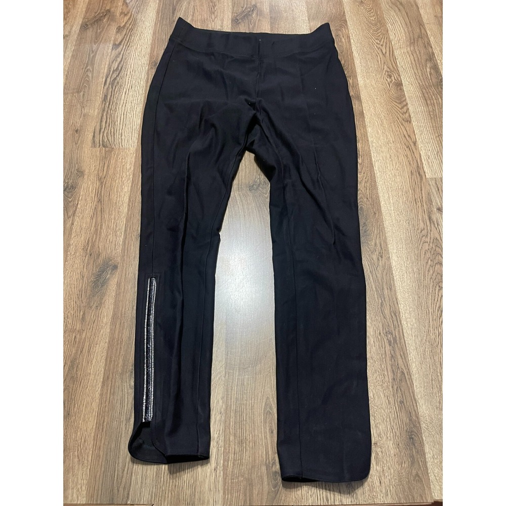 Ethyl Pants, Women's Size 12, Black, Pull On, Beads in Ankle